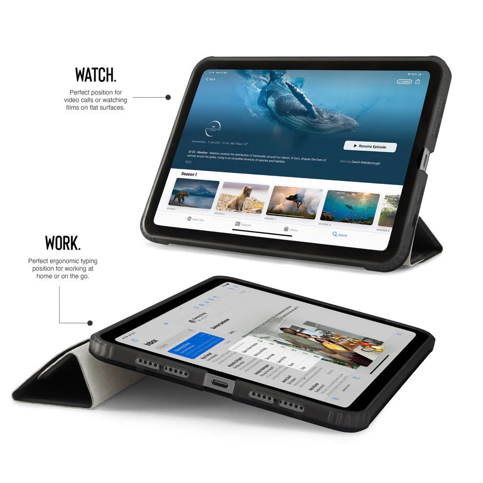 Pipetto Origami No1 Original case iPad mini (2024/2021) Black Pipetto Origami No1 Original case iPad mini (2024/2021) Black