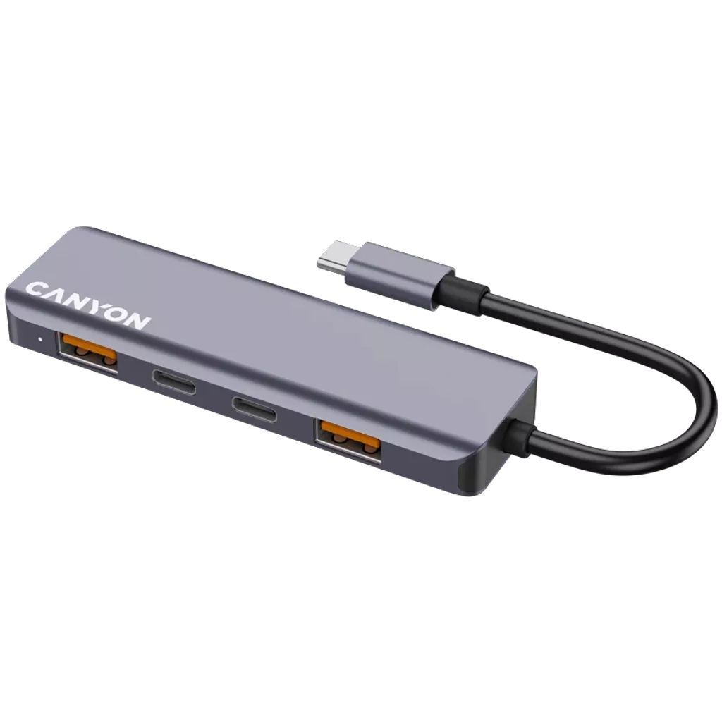Canyon DS-18 5 Ports USB-C HUB Grey Canyon DS-18 5 Ports USB-C HUB Grey