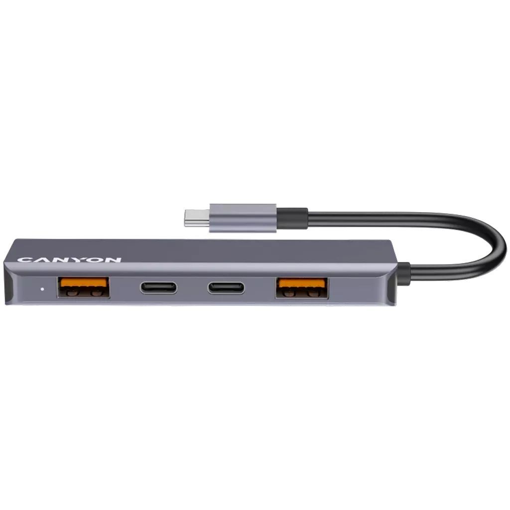 Canyon DS-18 5 Ports USB-C HUB Grey Canyon DS-18 5 Ports USB-C HUB Grey