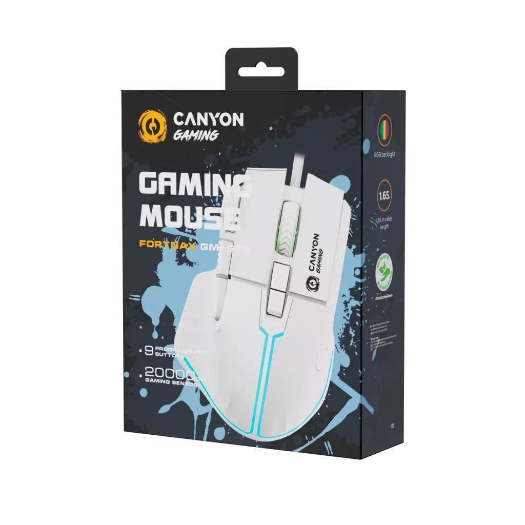 Canyon GM-636 Fortnax Gaming Mouse White Canyon GM-636 Fortnax Gaming Mouse White