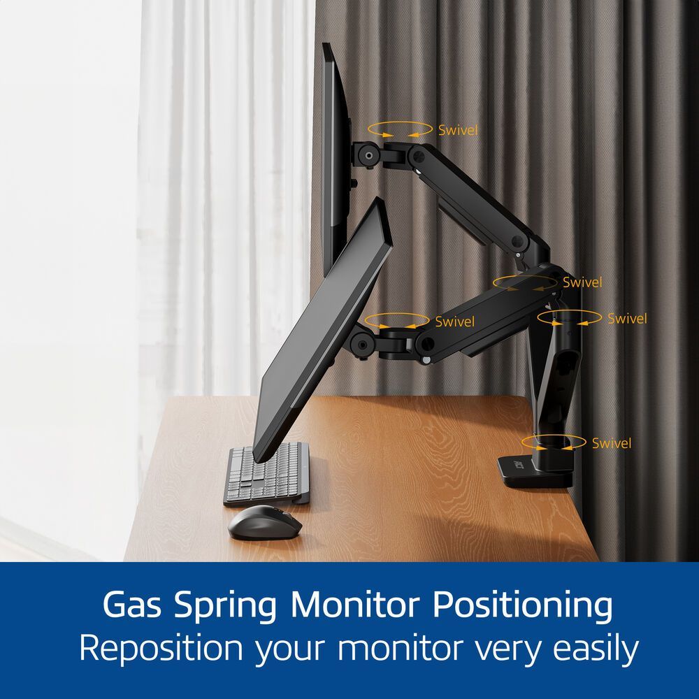 ACT AC8342 Dual Monitor Arm Office Premium with Gas Spring ACT AC8342 Dual Monitor Arm Office Premium with Gas Spring