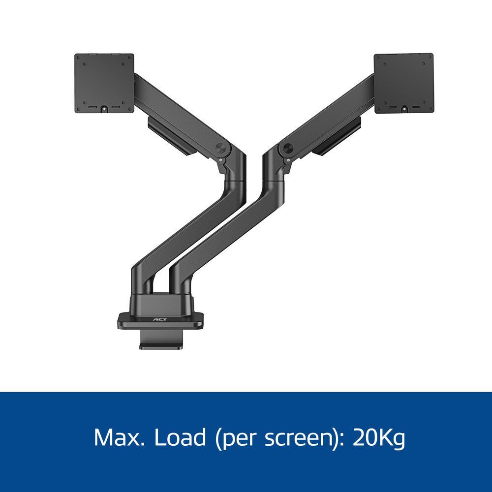 ACT AC8342 Dual Monitor Arm Office Premium with Gas Spring ACT AC8342 Dual Monitor Arm Office Premium with Gas Spring