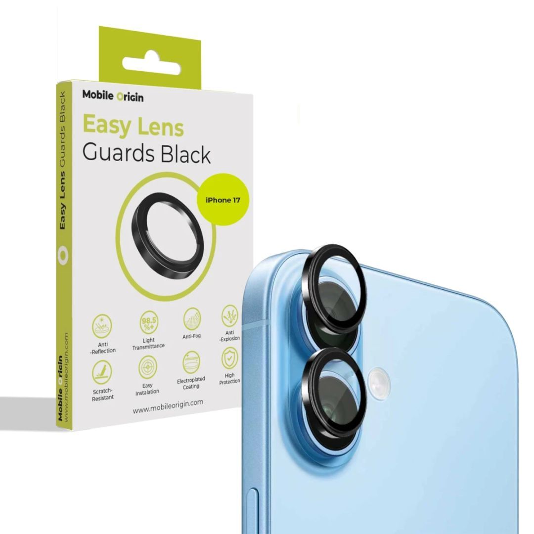 Mobile Origin Easy Lens Guards for iPhone 17 Black