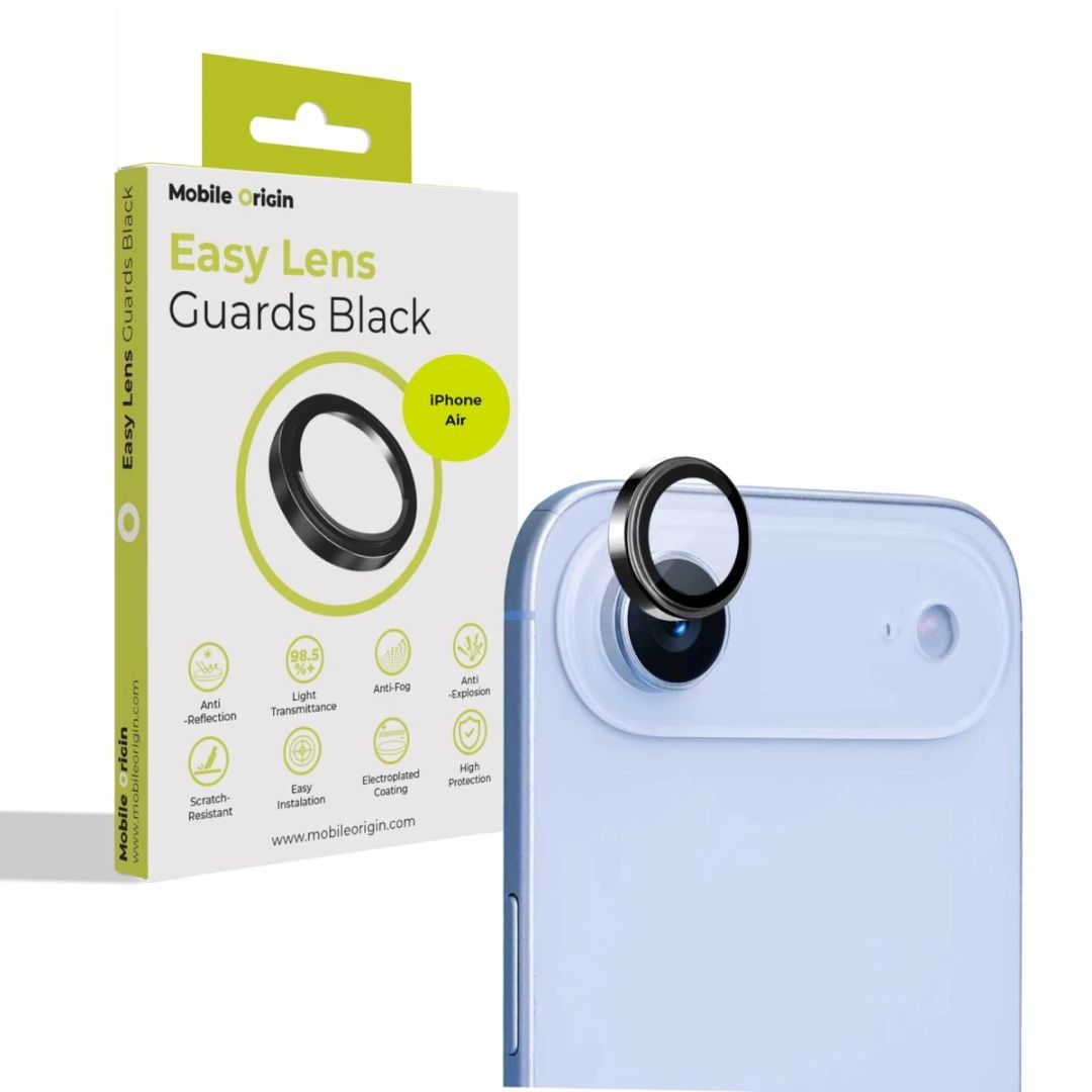 Mobile Origin Easy Lens Guards for iPhone Air Black