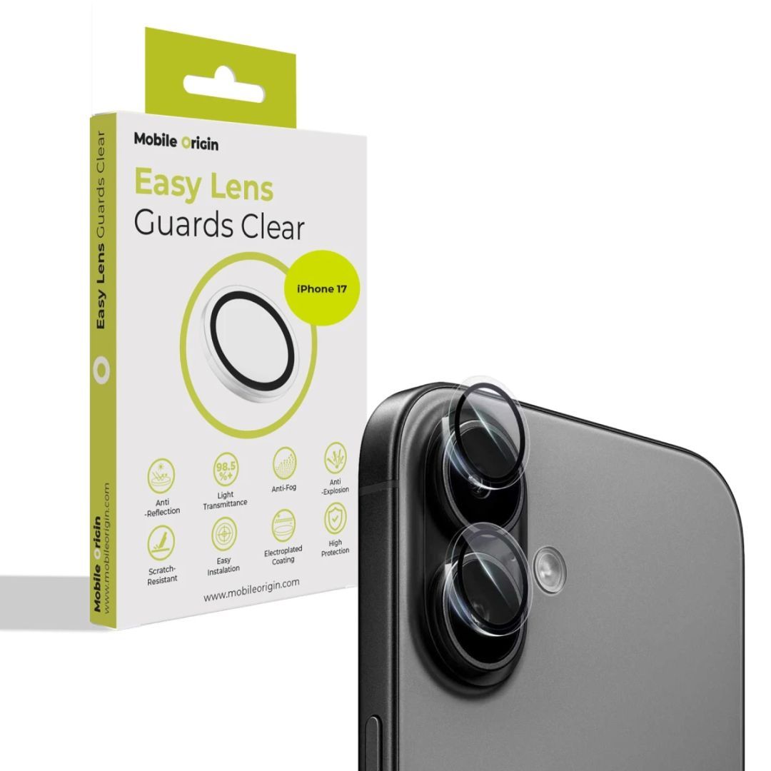 Mobile Origin Easy Lens Guards for iPhone 17 Clear