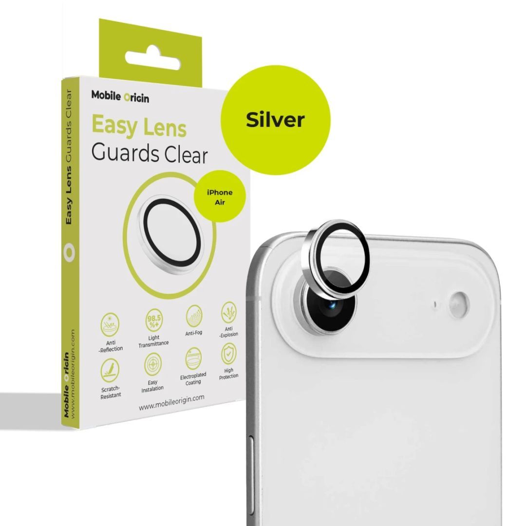 Mobile Origin Easy Lens Guards for iPhone Air Silver