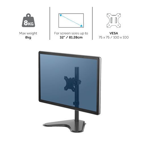 Fellowes Seasa Freestanding Single Monitor Arm