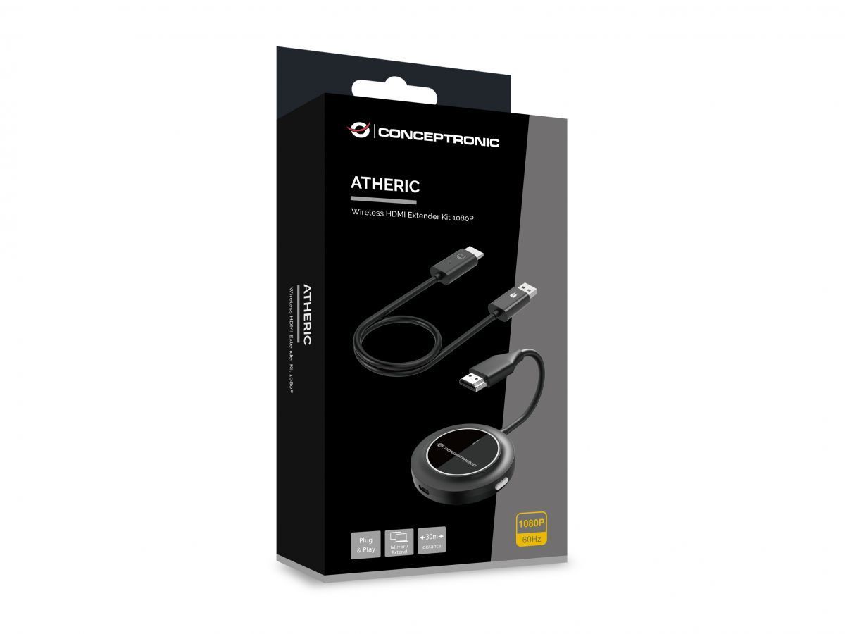 Conceptronic ATHERIC02B Wireless HDMI Extender Kit 1080P Conceptronic ATHERIC02B Wireless HDMI Extender Kit 1080P