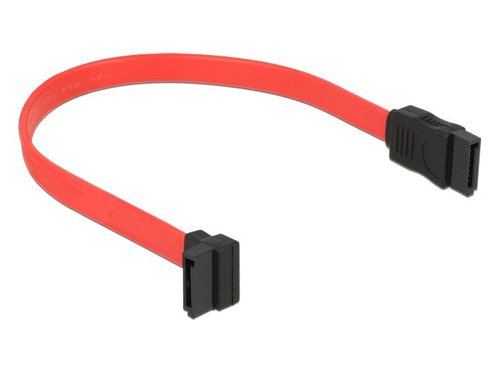 DeLock Cable SATA 22cm up/straight Red DeLock Cable SATA 22cm up/straight Red
