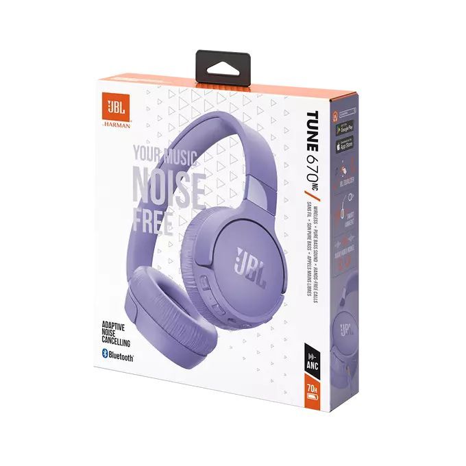 JBL Tune 670NC Wireless Bluetooth Headset Purple