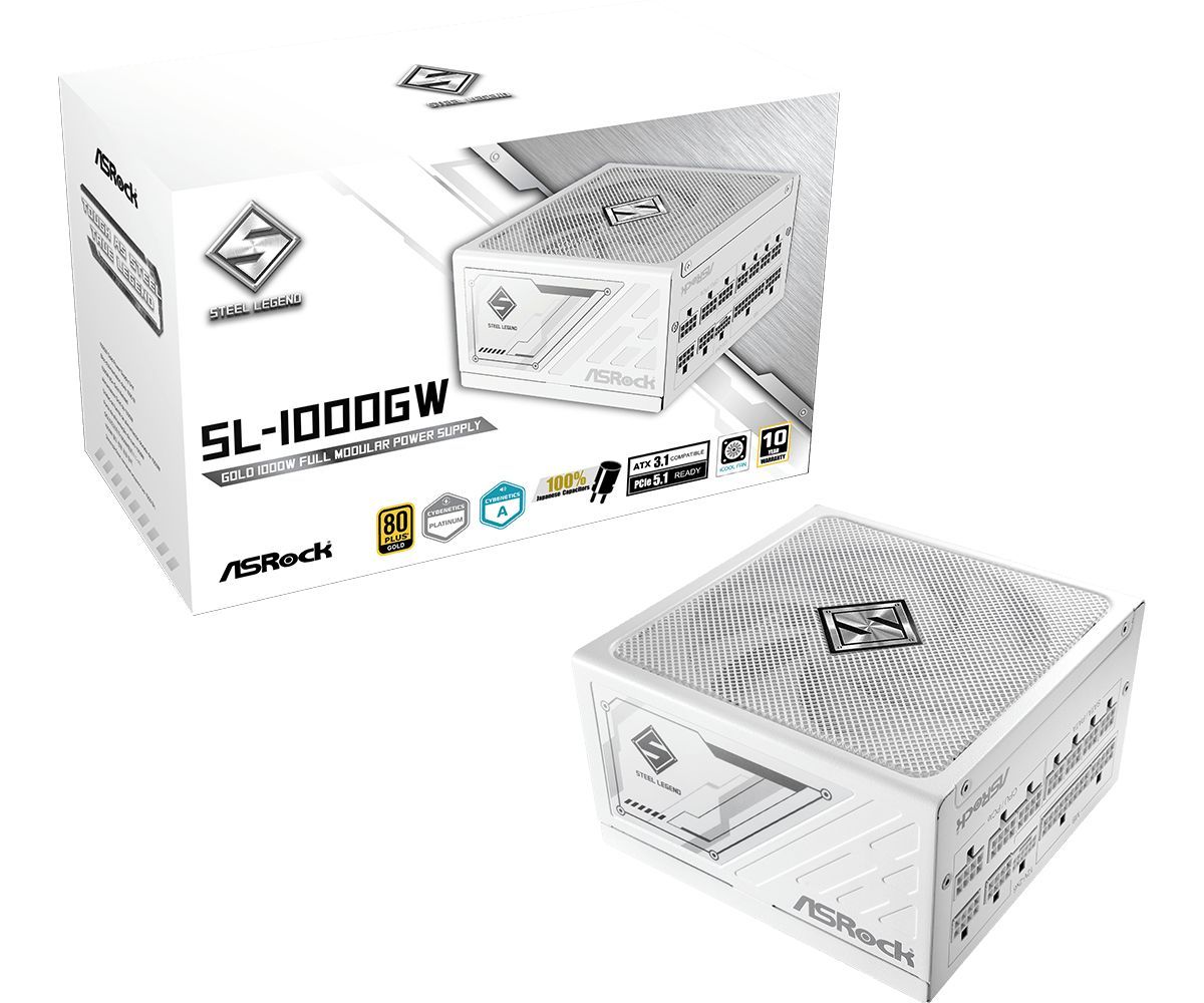 ASRock 1000W 80+ Gold Steel Legend SL-1000GW ASRock 1000W 80+ Gold Steel Legend SL-1000GW