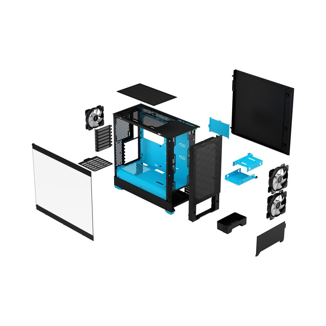 Fractal Design Pop Air RGB Tempered Glass Cyan Core Fractal Design Pop Air RGB Tempered Glass Cyan Core
