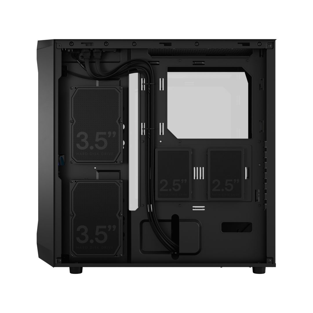 Fractal Design Focus 2 Tempered Glass Black TG Clear Tint Fractal Design Focus 2 Tempered Glass Black TG Clear Tint