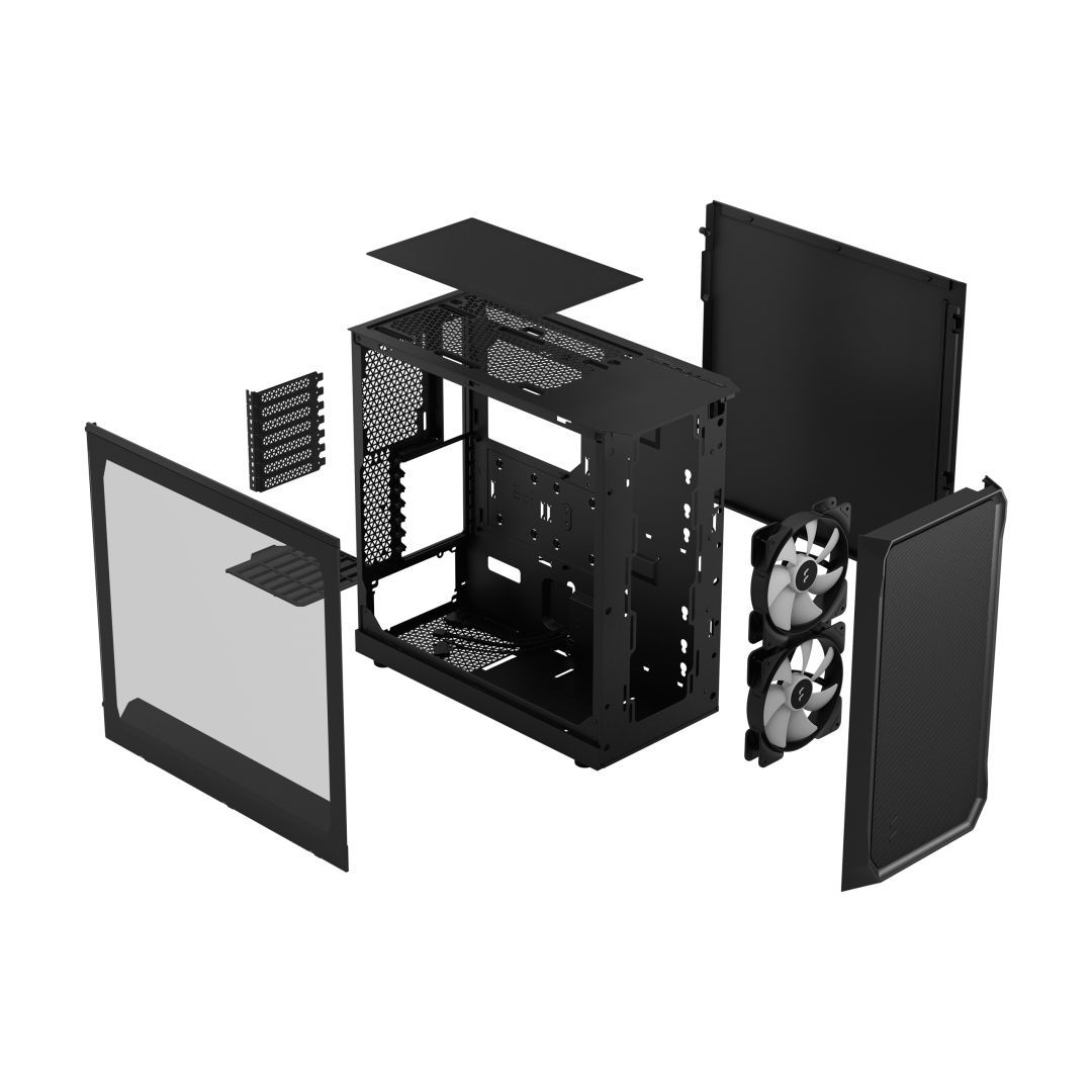 Fractal Design Focus 2 Tempered Glass Black TG Clear Tint Fractal Design Focus 2 Tempered Glass Black TG Clear Tint