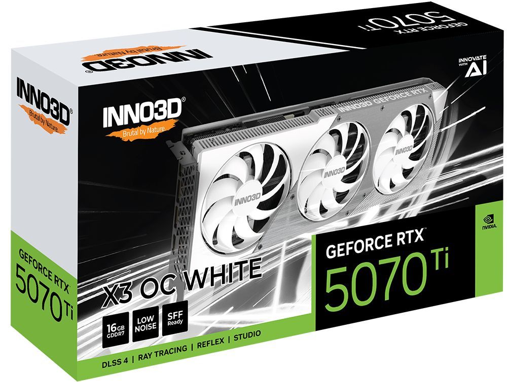 Inno3D GeForce RTX5070 Ti 16GB GDDR7 X3 OC White Inno3D GeForce RTX5070 Ti 16GB GDDR7 X3 OC White