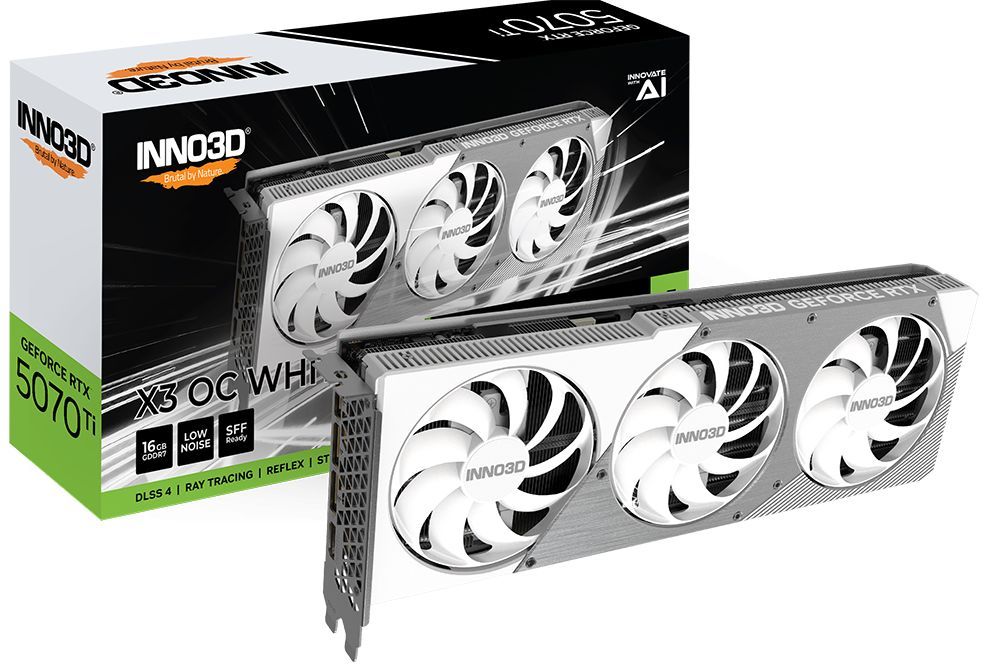 Inno3D GeForce RTX5070 Ti 16GB GDDR7 X3 OC White Inno3D GeForce RTX5070 Ti 16GB GDDR7 X3 OC White