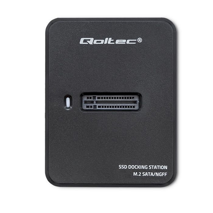 Qoltec USB3.1 M.2 SATA Docking Station Enclosure Black Qoltec USB3.1 M.2 SATA Docking Station Enclosure Black