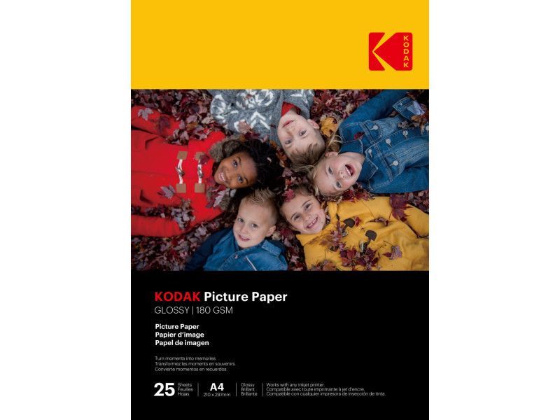 Kodak High Gloss 180g A4 25db Fényes Fotópapír Kodak High Gloss 180g A4 25db Fényes Fotópapír