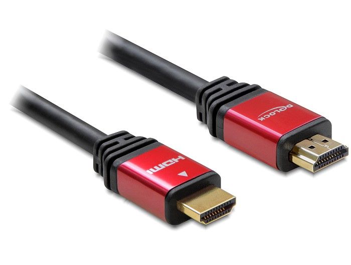 DeLock Cable High Speed HDMI – HDMI A male > HDMI A male 2m DeLock Cable High Speed HDMI – HDMI A male > HDMI A male 2m