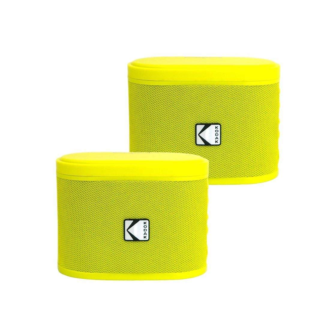 Kodak BRIXYL2 Soundbrix Mini Bluetooth Coloured Portable Two Speakers Yellow Kodak BRIXYL2 Soundbrix Mini Bluetooth Coloured Portable Two Speakers Yellow
