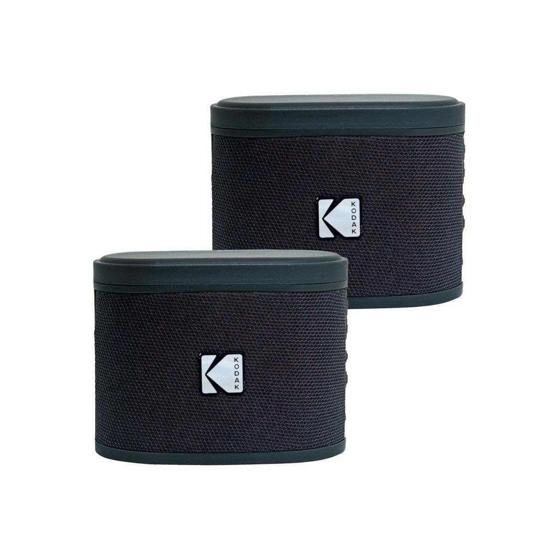 Kodak BRIXBK2 Soundbrix Mini Bluetooth Coloured Portable Two Speakers Black Kodak BRIXBK2 Soundbrix Mini Bluetooth Coloured Portable Two Speakers Black
