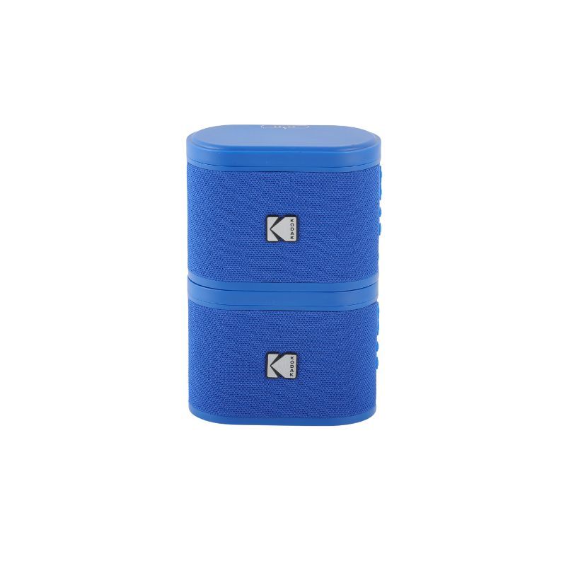 Kodak BRIXBL2 Soundbrix Mini Bluetooth Coloured Portable Two Speakers Blue Kodak BRIXBL2 Soundbrix Mini Bluetooth Coloured Portable Two Speakers Blue