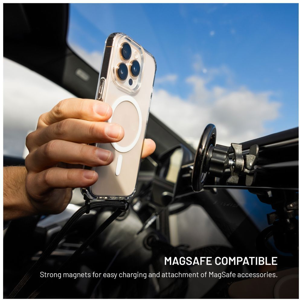 FIXED Nyakbaakasztható MagPure tok Apple iPhone 17 telefonhoz, fekete FIXED Nyakbaakasztható MagPure tok Apple iPhone 17 telefonhoz, fekete