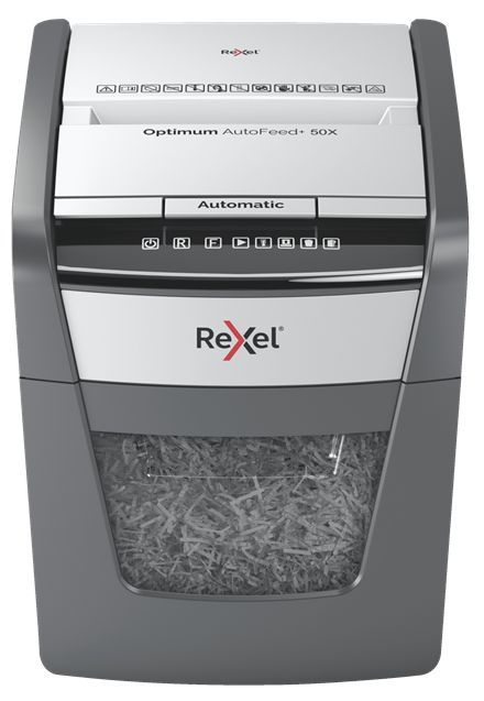Rexel Optimum AutoFeed 50X Automata Iratmegsemmisítő Black Rexel Optimum AutoFeed 50X Automata Iratmegsemmisítő Black