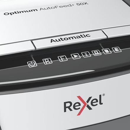 Rexel Optimum AutoFeed 50X Automata Iratmegsemmisítő Black Rexel Optimum AutoFeed 50X Automata Iratmegsemmisítő Black