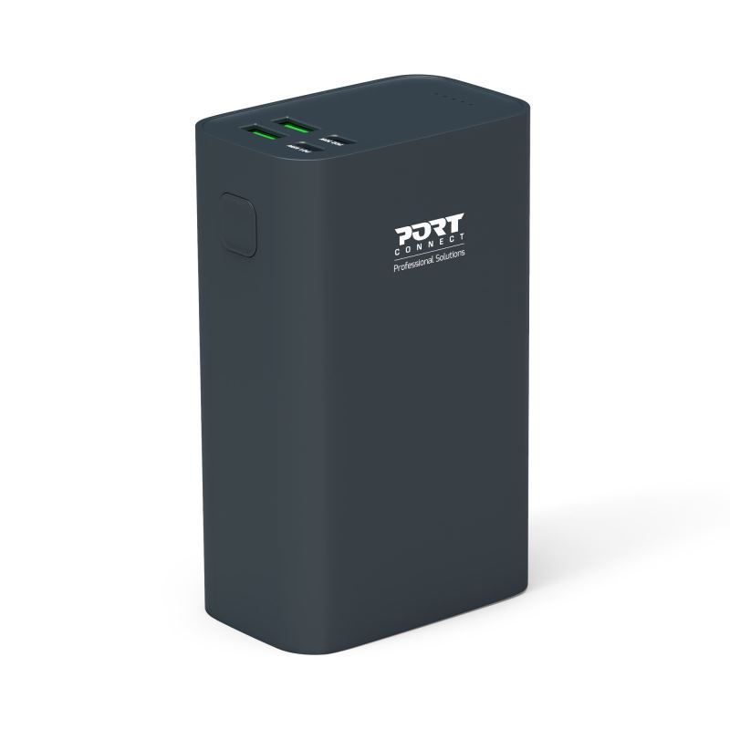Port Designs 26800mAh 65W Powerbank Black Port Designs 26800mAh 65W Powerbank Black