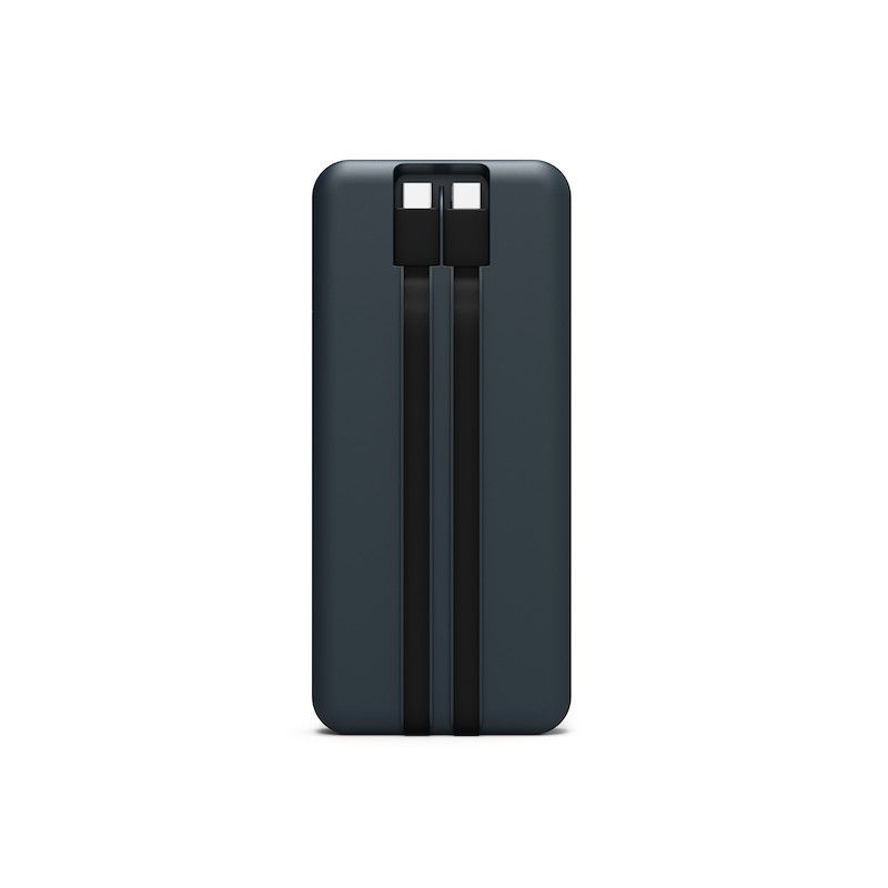 Port Designs 10000mAh Powerbank with Built-in USB-C Cables LCD Display Black Port Designs 10000mAh Powerbank with Built-in USB-C Cables LCD Display Black