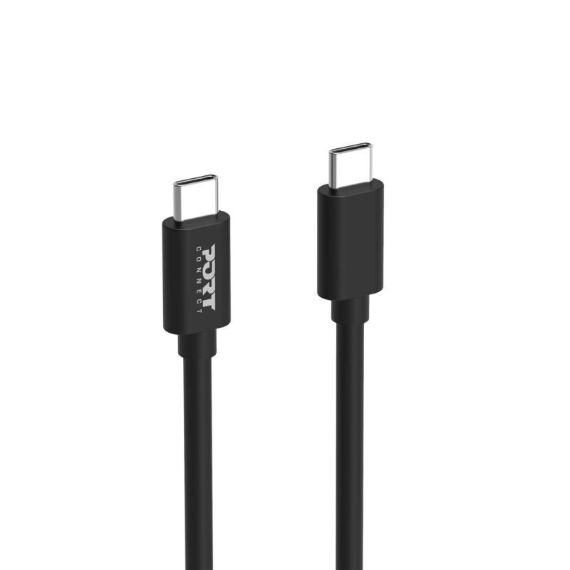 Port Designs 4-in-1 Starter Pack 65W GaN Charger + cables + converter Black