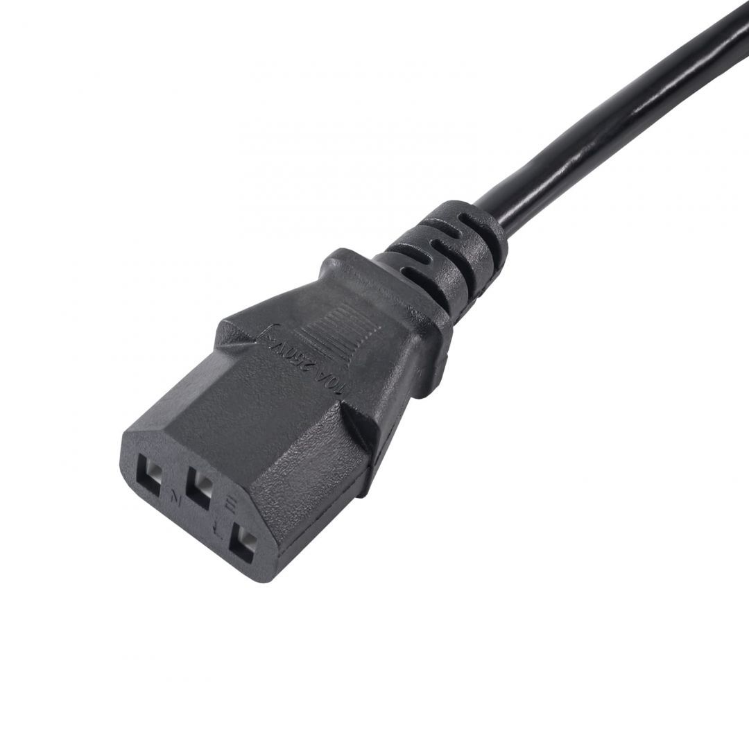 Akyga AK-PC-03A Extension Power Cord C13 / C14 cable 1,8m Black Akyga AK-PC-03A Extension Power Cord C13 / C14 cable 1,8m Black