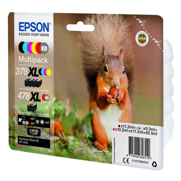 Epson T379D (378XL, 478XL) Multipack tintapatron Epson T379D (378XL, 478XL) Multipack tintapatron