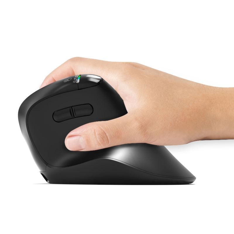 Port Designs Ergo Auditor Ergonomic Wireless Bluetooth Rechargeable Mouse Black