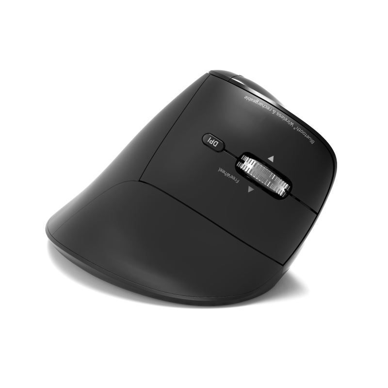 Port Designs Ergo Auditor Ergonomic Wireless Bluetooth Rechargeable Mouse Black