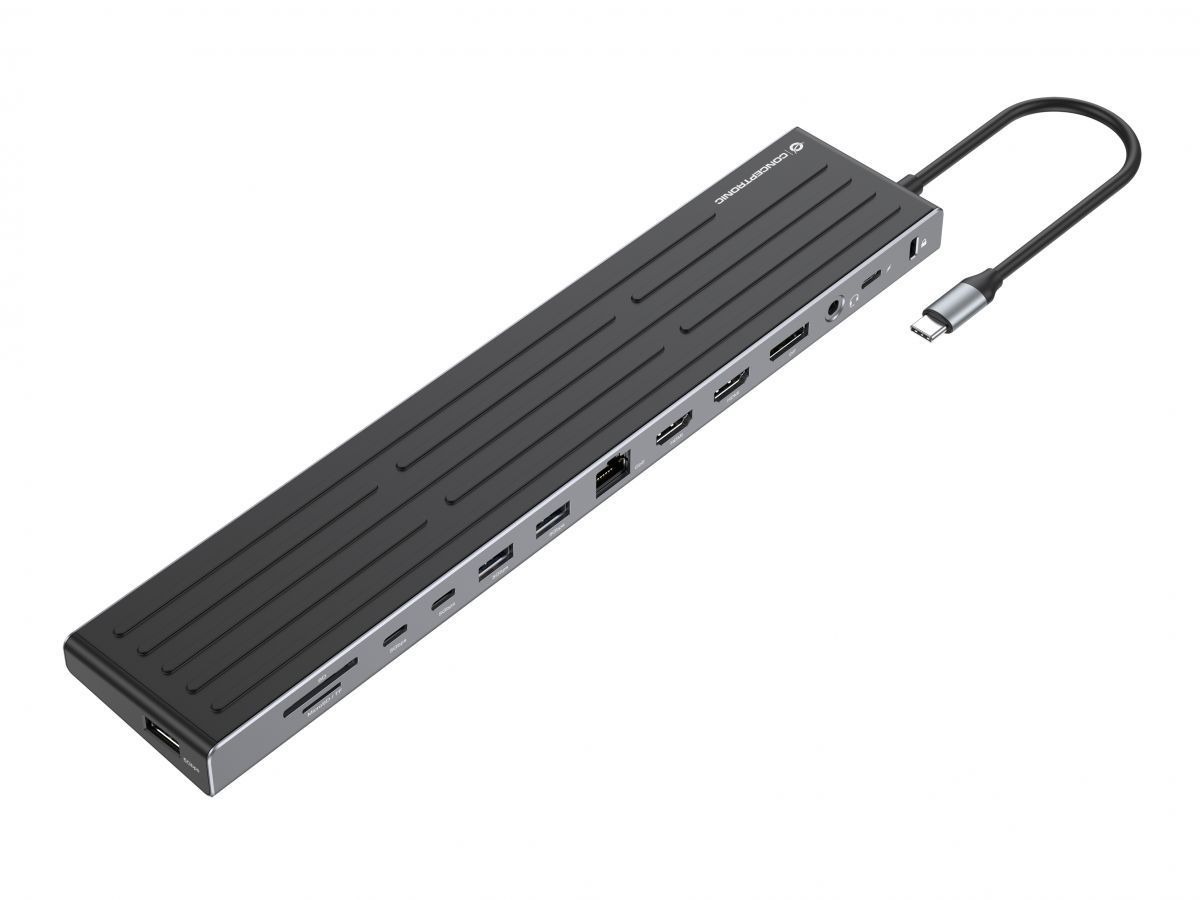 Conceptronic DONN32B 14-in-1 USB 3.2 Gen 1 Docking Station Conceptronic DONN32B 14-in-1 USB 3.2 Gen 1 Docking Station