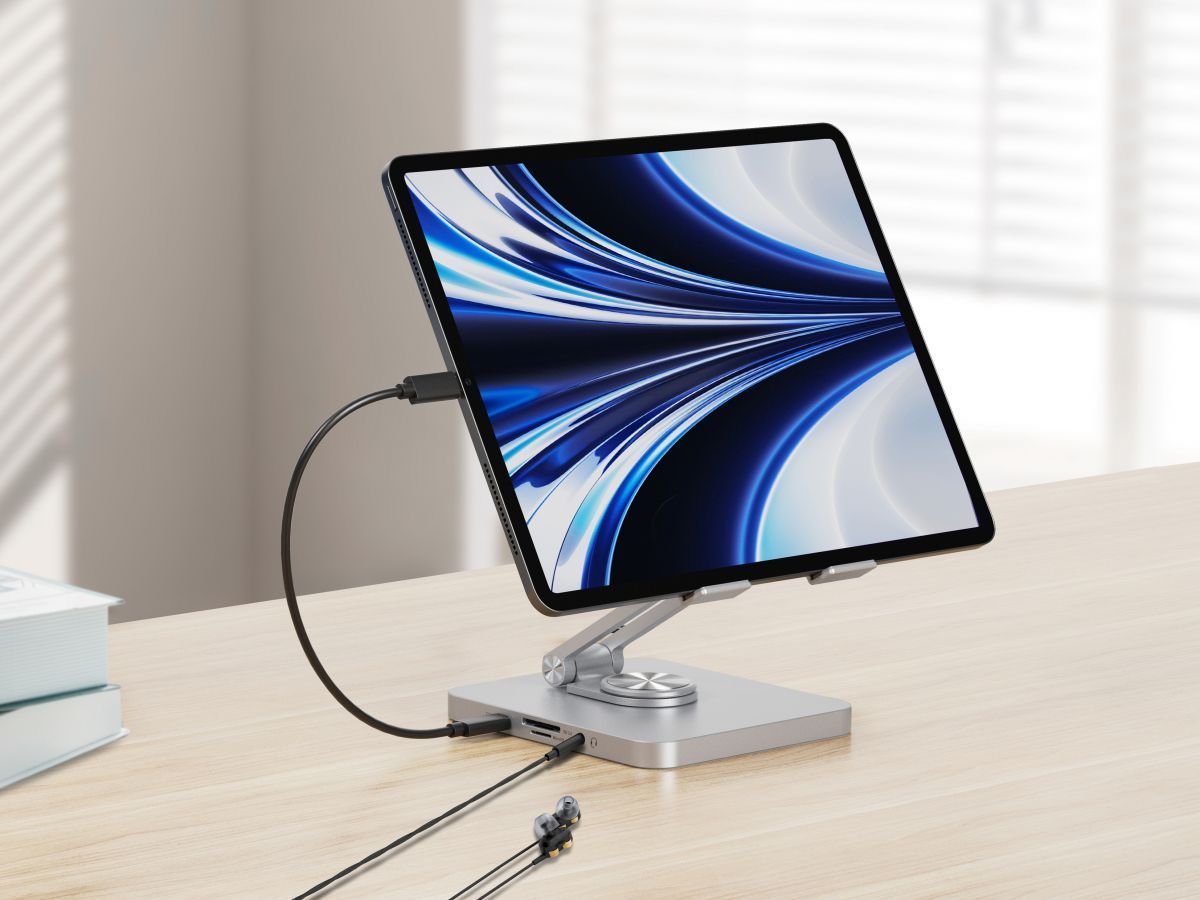 Conceptronic DONN26G Tablet Stand with 8-in-1 USB 3.2 Gen 1 Docking Station Conceptronic DONN26G Tablet Stand with 8-in-1 USB 3.2 Gen 1 Docking Station