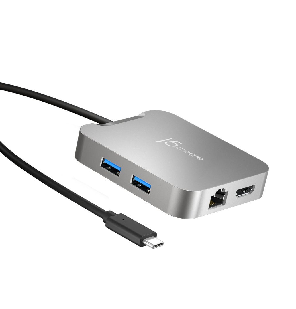 j5create JCD391 4K60 Elite USB-C PD Multi-Port Adapter Silver j5create JCD391 4K60 Elite USB-C PD Multi-Port Adapter Silver