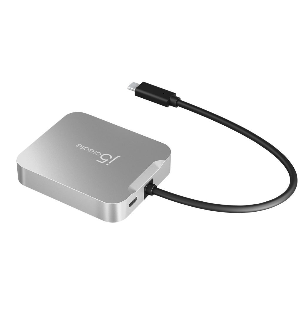 j5create JCD391 4K60 Elite USB-C PD Multi-Port Adapter Silver j5create JCD391 4K60 Elite USB-C PD Multi-Port Adapter Silver
