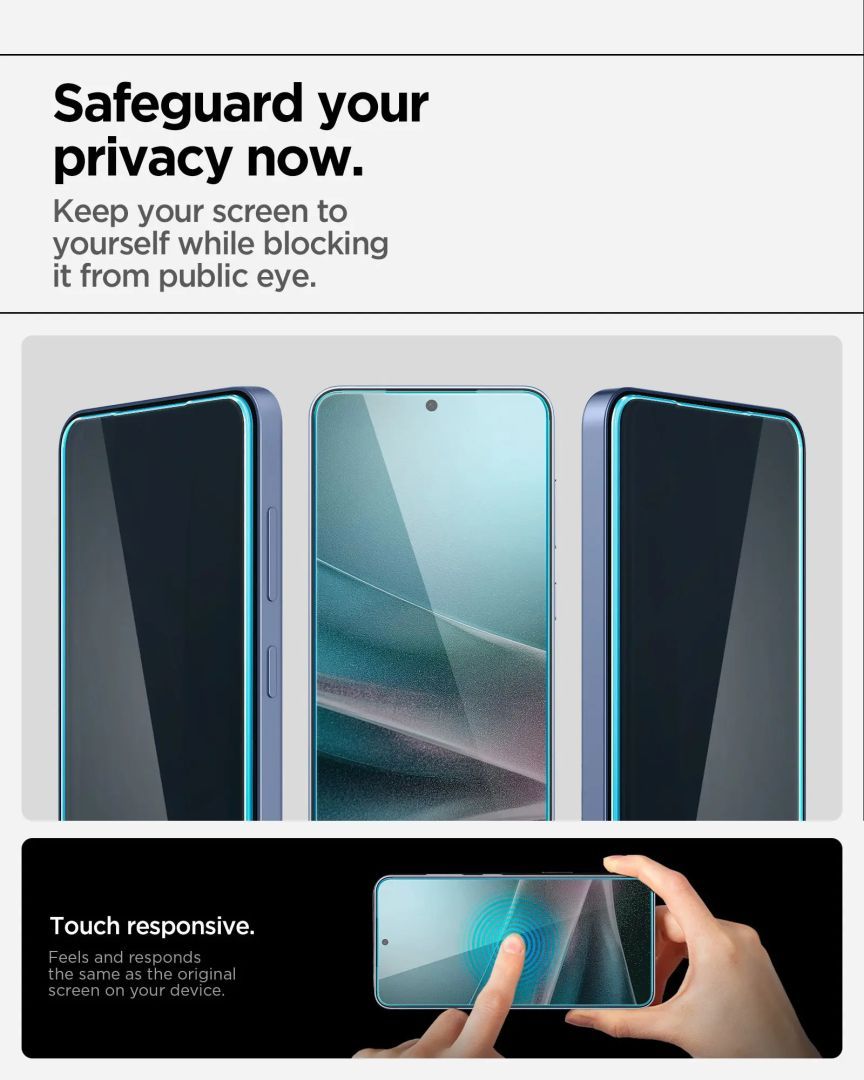 Spigen Glass tR EZ Fit HD (Privacy) Samsung Galaxy S25/S24 2 Pack Spigen Glass tR EZ Fit HD (Privacy) Samsung Galaxy S25/S24 2 Pack