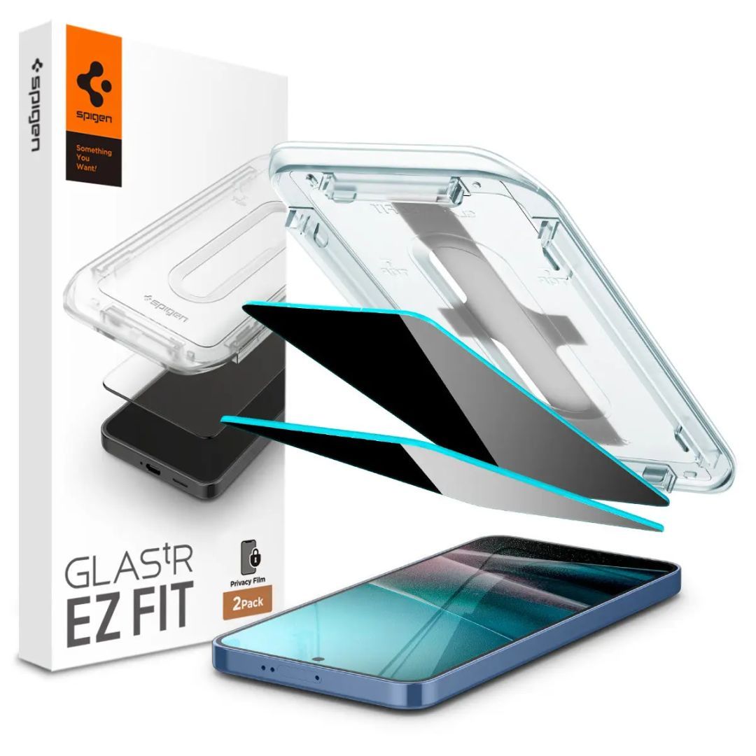 Spigen Glass tR EZ Fit HD (Privacy) Samsung Galaxy S25/S24 2 Pack Spigen Glass tR EZ Fit HD (Privacy) Samsung Galaxy S25/S24 2 Pack
