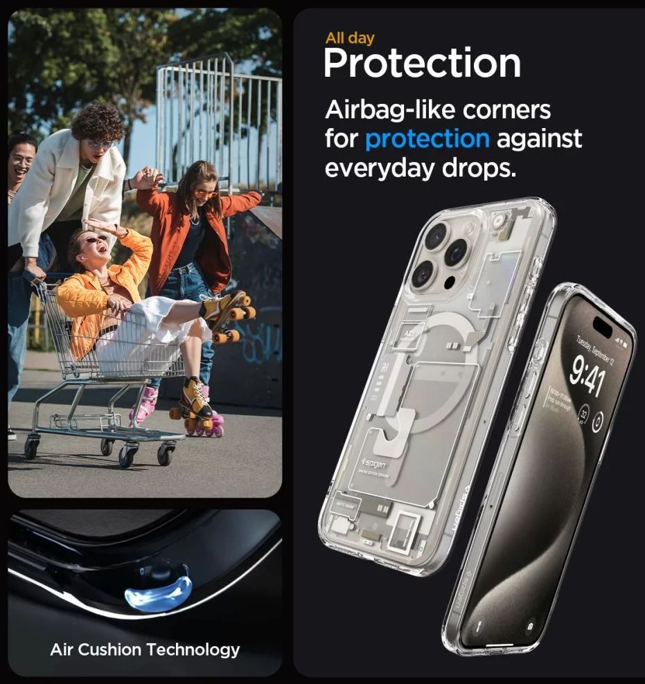 Spigen Ultra Hybrid MagSafe zero one for iPhone 15 Pro Natural Titanium Spigen Ultra Hybrid MagSafe zero one for iPhone 15 Pro Natural Titanium