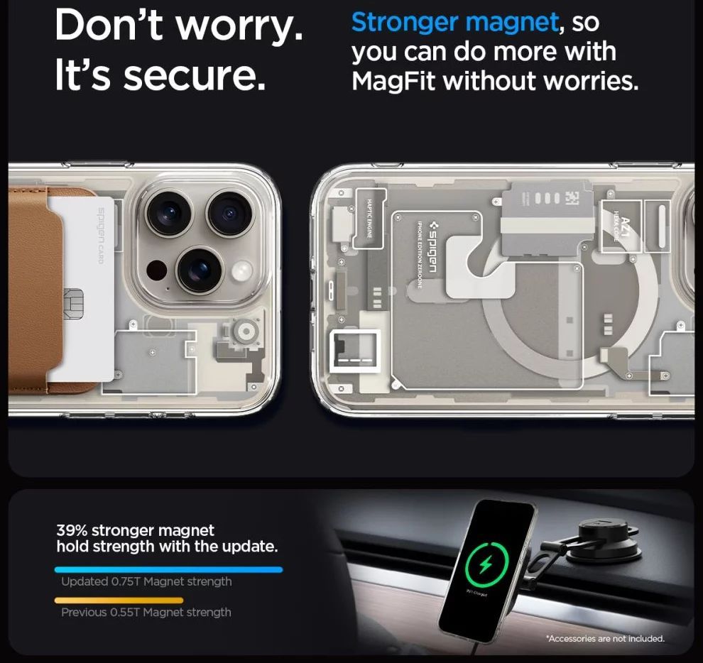 Spigen Ultra Hybrid MagSafe zero one for iPhone 15 Pro Natural Titanium Spigen Ultra Hybrid MagSafe zero one for iPhone 15 Pro Natural Titanium