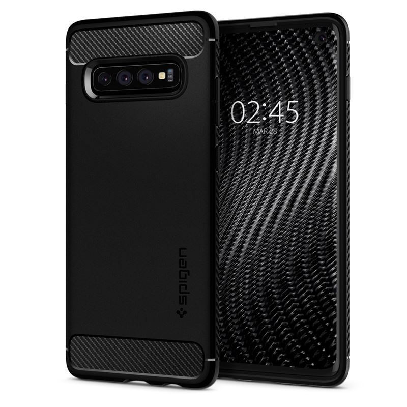 Spigen Rugged Armor, black - Galaxy S10 Spigen Rugged Armor, black - Galaxy S10