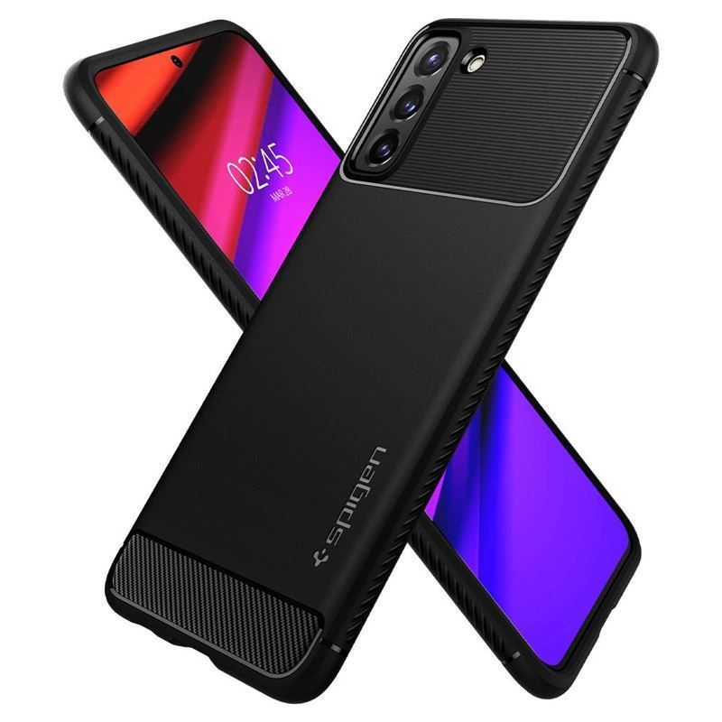 Spigen Rugged Armor, black - Galaxy S21 Spigen Rugged Armor, black - Galaxy S21
