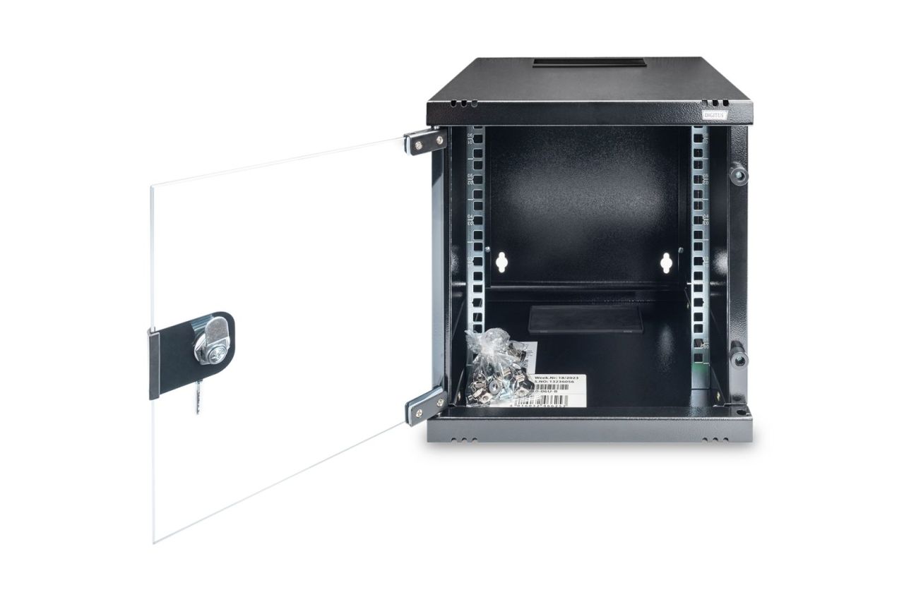 Digitus DN-10-06U-B Falra szerelhető Rackszekrény Black Digitus DN-10-06U-B Falra szerelhető Rackszekrény Black