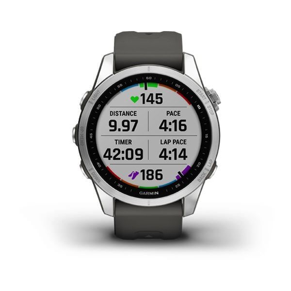 Garmin fenix 7S Silver with Graphite Band Garmin fenix 7S Silver with Graphite Band