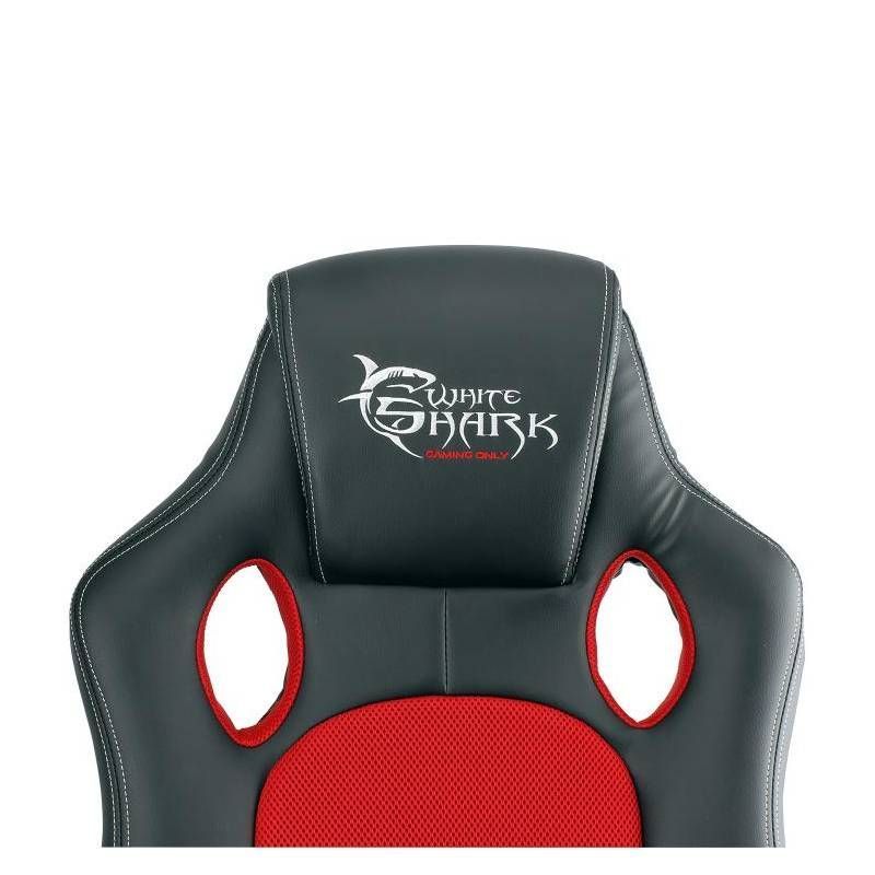 White Shark Kings Throne Gaming Chair Black/Red