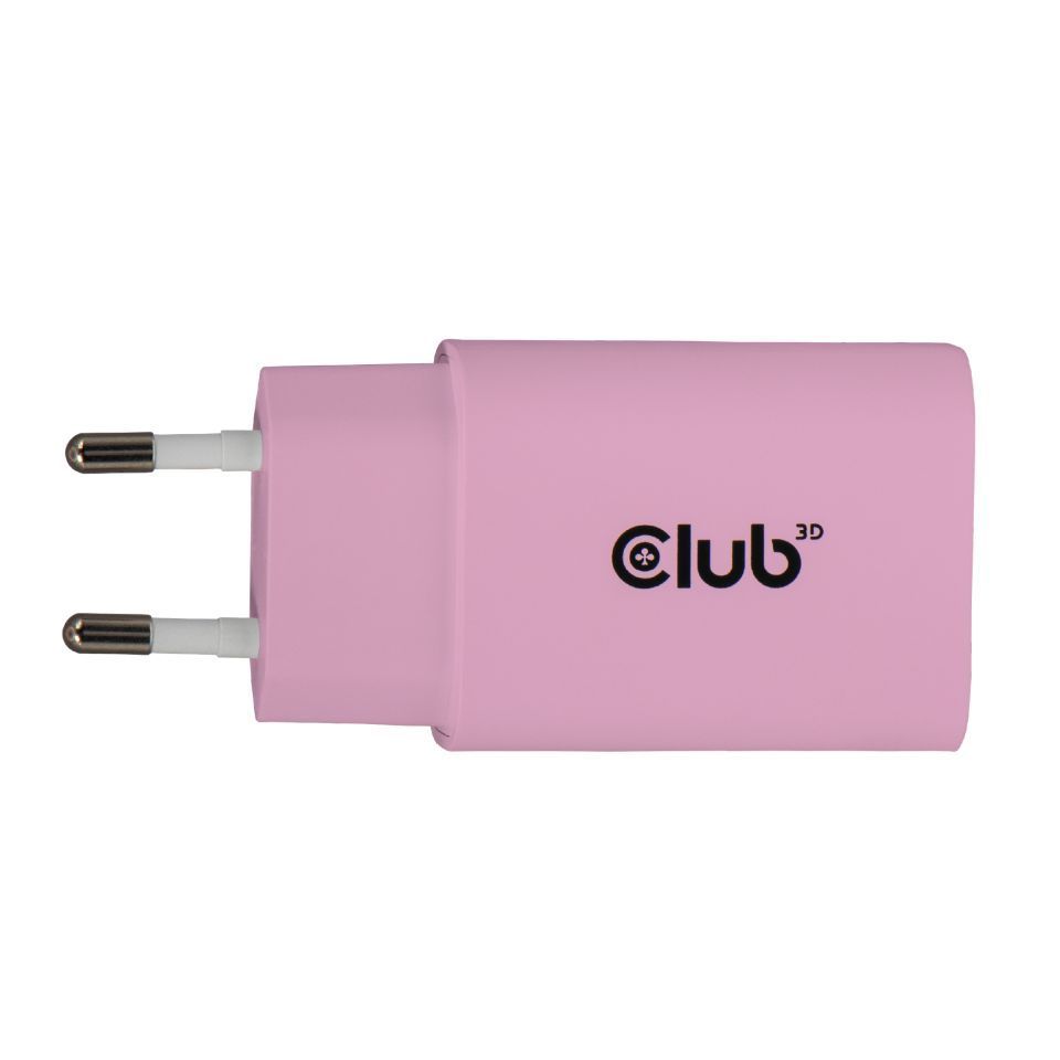 Club3D USB-C Charger 30W Pink (2-Pack) Club3D USB-C Charger 30W Pink (2-Pack)
